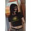 "RUN FASTA EAT PASTA" T-SHİRT CROP
