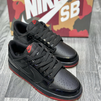 NİKE DUNK LOW RED BLACK RUGAN SNEAKER