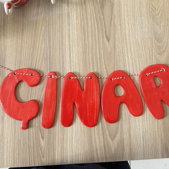 3 Harf Çocuk Odası Harf Tasarımı