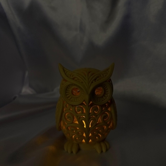 Işıklı Baykuş Biblo | Tealight LED Dekor