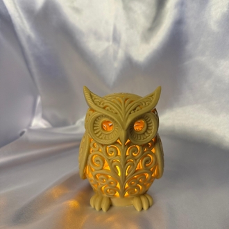 Işıklı Baykuş Biblo | Tealight LED Dekor