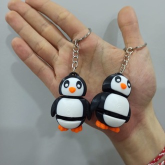Sevimli Penguen (Eklemli) Anahtarlık