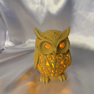 Işıklı Baykuş Biblo | Tealight LED Dekor