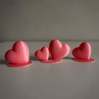 Kalp Fotoğraf & Not Standı – 3’lü Set