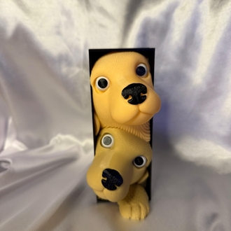 Duvar Efektli Köpek Figürü