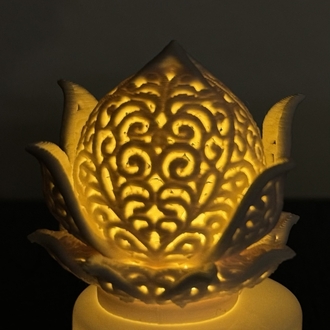 Işıklı Lotus Biblo | Tealight LED Dekor