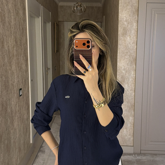 Orijinal marka etiketli Lacoste gömlek