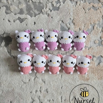 10 adet hello kitty minigurumi