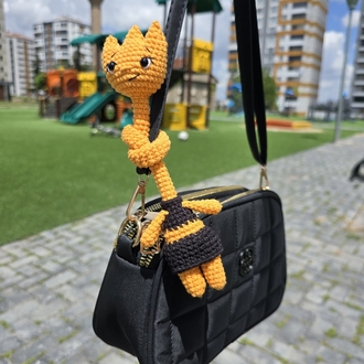 Elemental Alev çanta charm