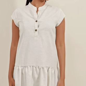 Keten Mini Elbise