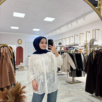 İthal Taşlı Kapüşonlu Gömlek(ceket)