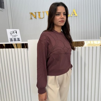 Kabartma Nakışlı Oysho Sweatshirt