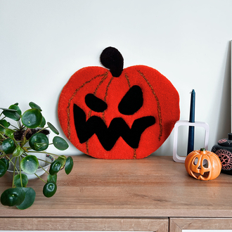 Sculpted Pumpkin Rug