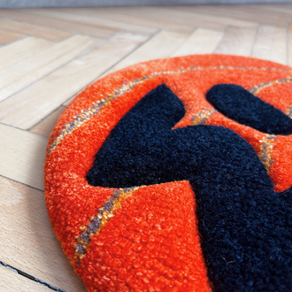 Sculpted Pumpkin Rug