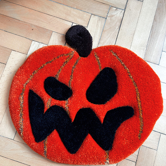 Sculpted Pumpkin Rug