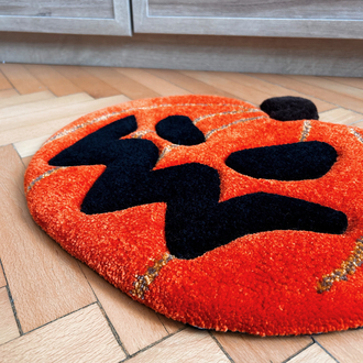 Sculpted Pumpkin Rug
