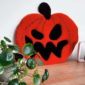 Sculpted Pumpkin Rug