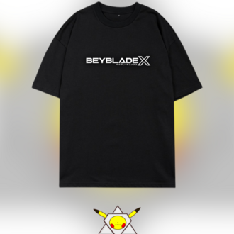 Beyblade X siyah oversize tişört