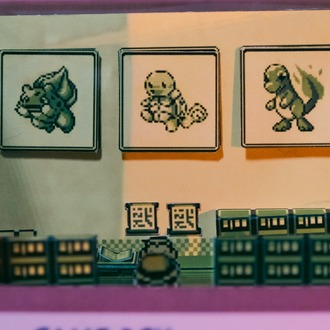 Pokémon Fire-Blue GameBoy Diorama