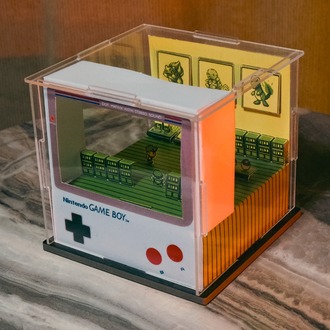  Pokémon Fire-Blue GameBoy Diorama