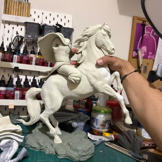 Gandalf the White & Shadowfax - 1:6 Scale Hand-Painted Statue (1/1 Collector's Piece)