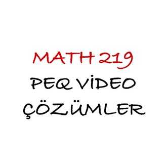 MATH 219 Bütün Çıkmışlar