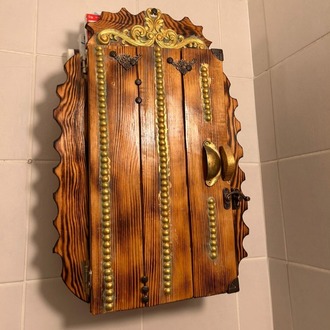 AHŞAP ECZA DOLABI