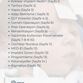 ODYOLOBİ | Koklear Implant Dergisi Sayı 01