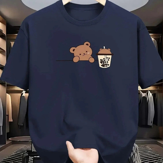 Oversize Unisex Baskılı yazlık tişört