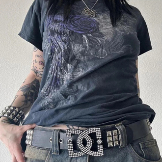 Füme Purple rose gothic Cyber Grunge unisex t-shirt