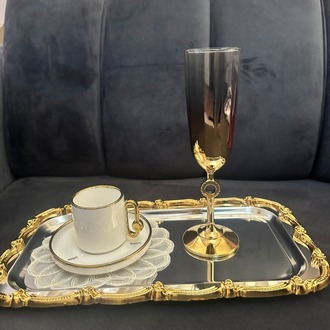 Paşabahçe Amore Gold 2'li Kahve Yanı Su Bardağı-2'li Amore Kahve Yanı Su Bardağı Seti
