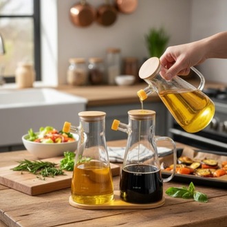Bambu 2 Alanlı Oval Altlık- Minimalist ve Çok Yönlü Oval Altlık