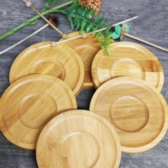 Bambu 6 lı Çay tabağı