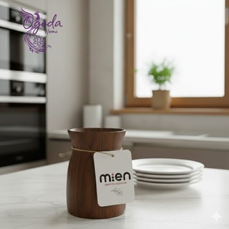 Mien Akasya Ahşap Kaşıklık - Doğal Ahşap Kaşık Standı