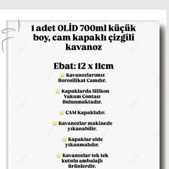 Mien 700 ml Cam Kapaklı Kapaklı–Şeffaf Bakliyat, Baharat & Kuru Gıda Saklama Kabı