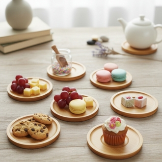 Bambu 6 lı Çay tabağı