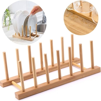 Bambu Tabak Rafı- Bambu Tencere Kapağı Stamdı-Kitaplık ve Organizer Standı