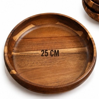 Mien Akasya Kase 25 cm- Akasya Büyük Boy Kase ve Sunumluk