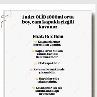 Mien 1000 ml Cam Kapaklı Kavanoz –Şeffaf Bakliyat, Baharat & Kuru Gıda Saklama Kabı
