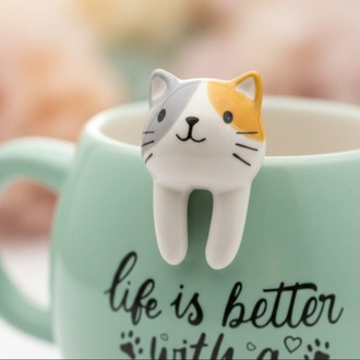 Kosova Kedi Figürlü Mug Kupa 420 ml – Seramik Kupa – Sevimli Cat Mug – Hediye Kupa Bardak