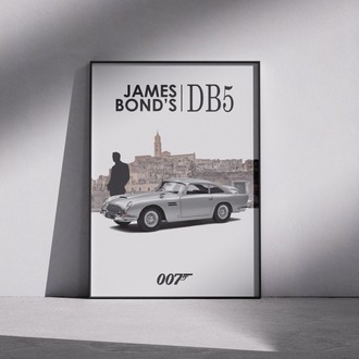 James Bond Aston Martin DB5 Poster