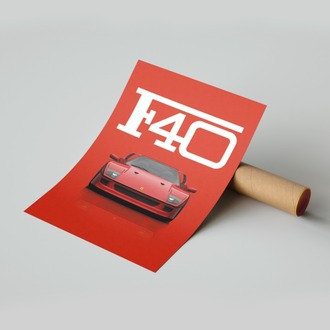 Ferrari F40 Poster