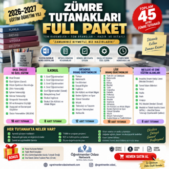 2026-2027 ZÜMRE TUTANAKLARI FULL PAKET