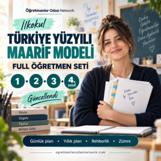 2026-2027 İlkokul Türkiye Yüzyılı Maarif Modeli Full Öğretmen Seti