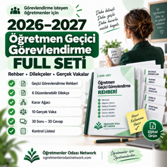 2026-2027 Öğretmen Geçici Görevlendirme Full Seti