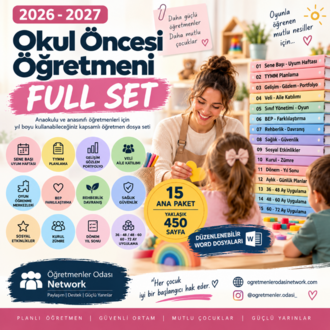 2026-2027 OKUL ÖNCESİ ÖĞRETMENİ FULL SET