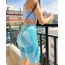 Gymshark Turkuaz Renk Biker Tayt