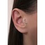 Çelik Taşlı Ay Piercing