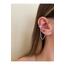 Silver Renkli Earcuff Detaylı Gezegen Küpe