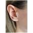 Kadın Çelik Silver Rengi Yıldız Tek Taş Tragus Piercing